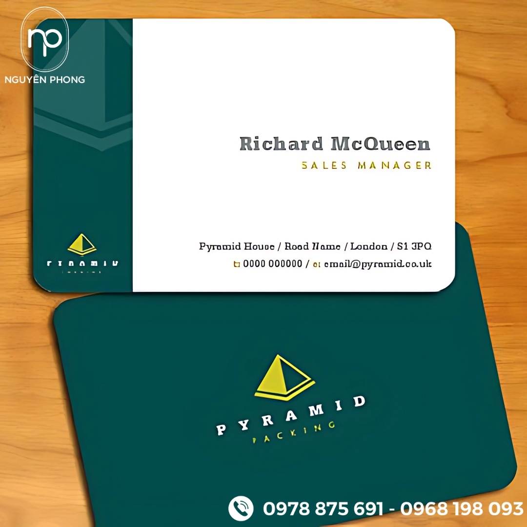 Card visit công ty xây dựng đơn giản